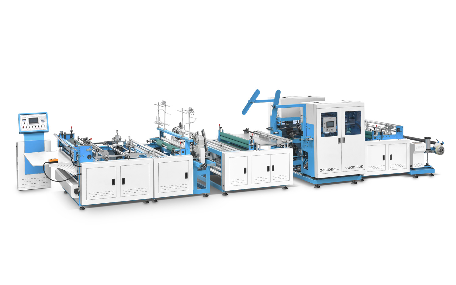ZXQ-C1200Non woven Cross Cutting Machine with Online Handle Attaching